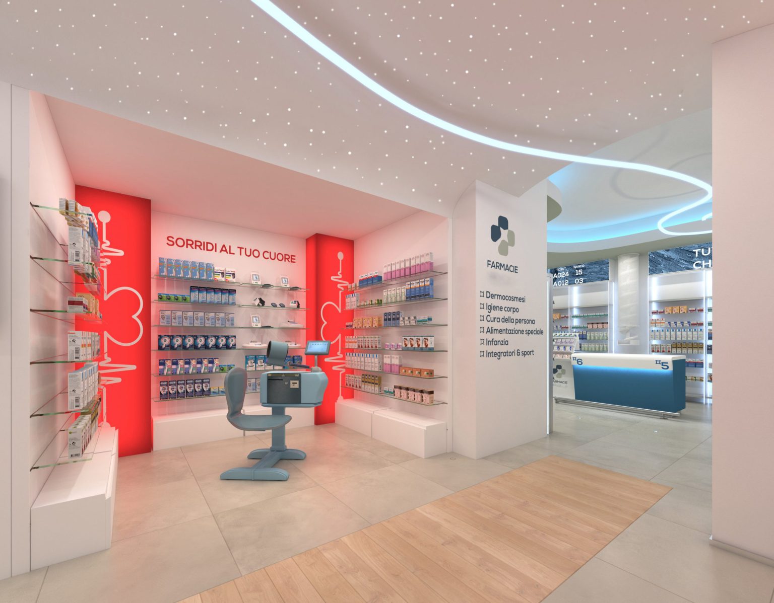 suddivisione esposizione farmacia