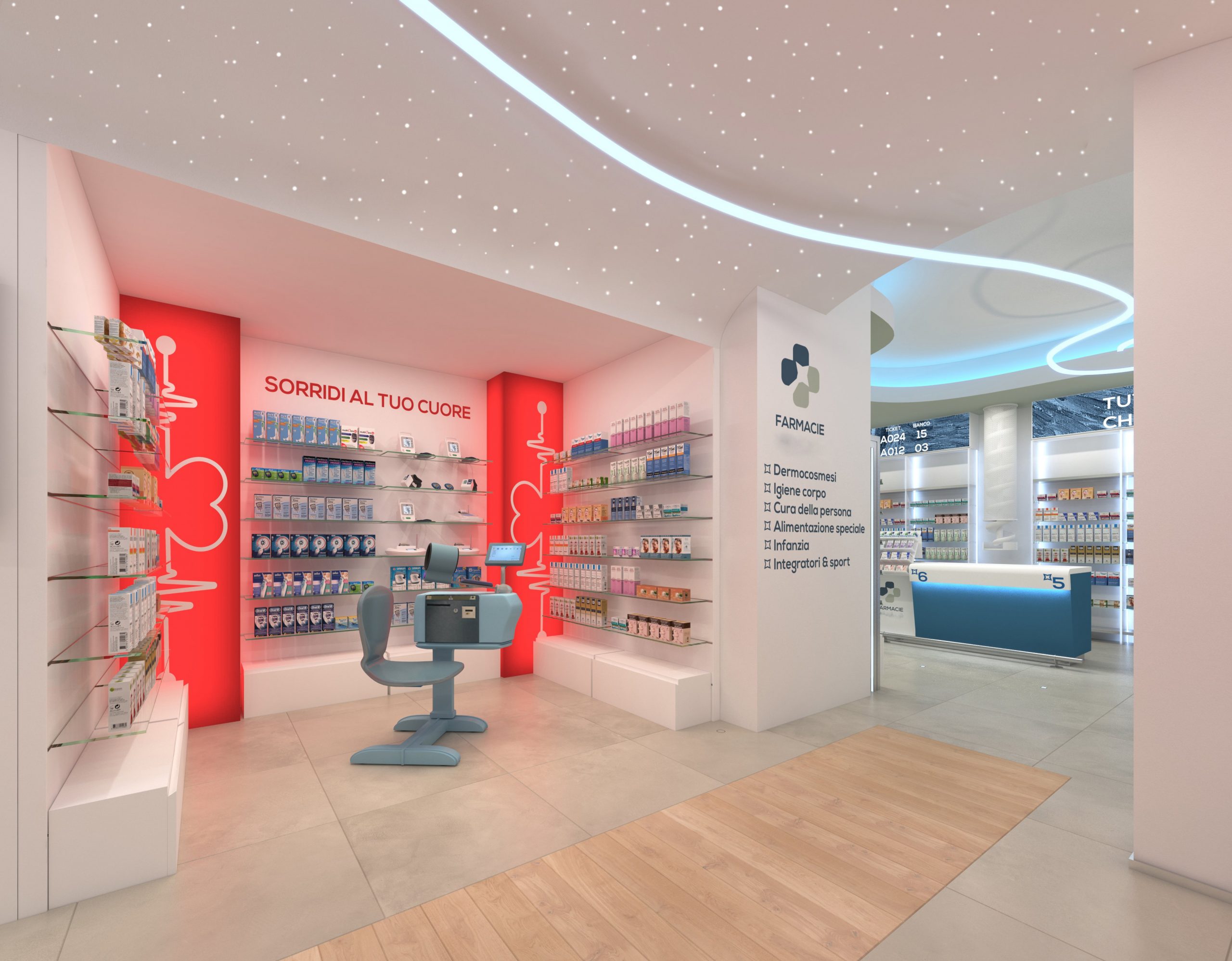 suddivisione esposizione farmacia
