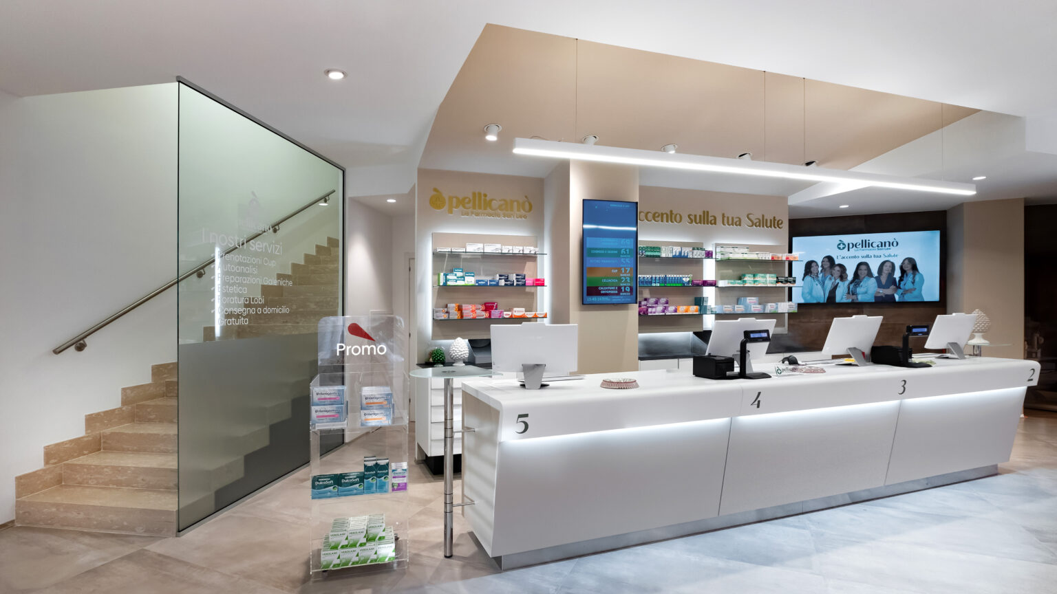 Interno Farmacia San prima e dopo