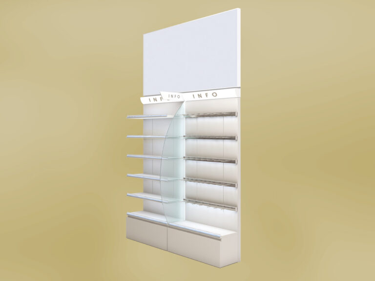 Scaffalatura RAL System 8 mobili arredamento Farmacia Sartoretto Verna