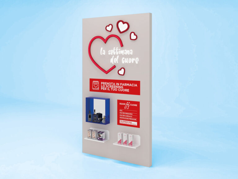 Espositore Vetrina Parete Magnetica mobili arredamento Farmacia Sartoretto Verna